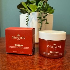 NIB Origins Ginzing 1.7 Oz energizing gel cream with caffeine